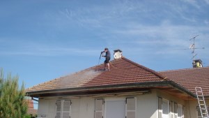 Peinture toiture après